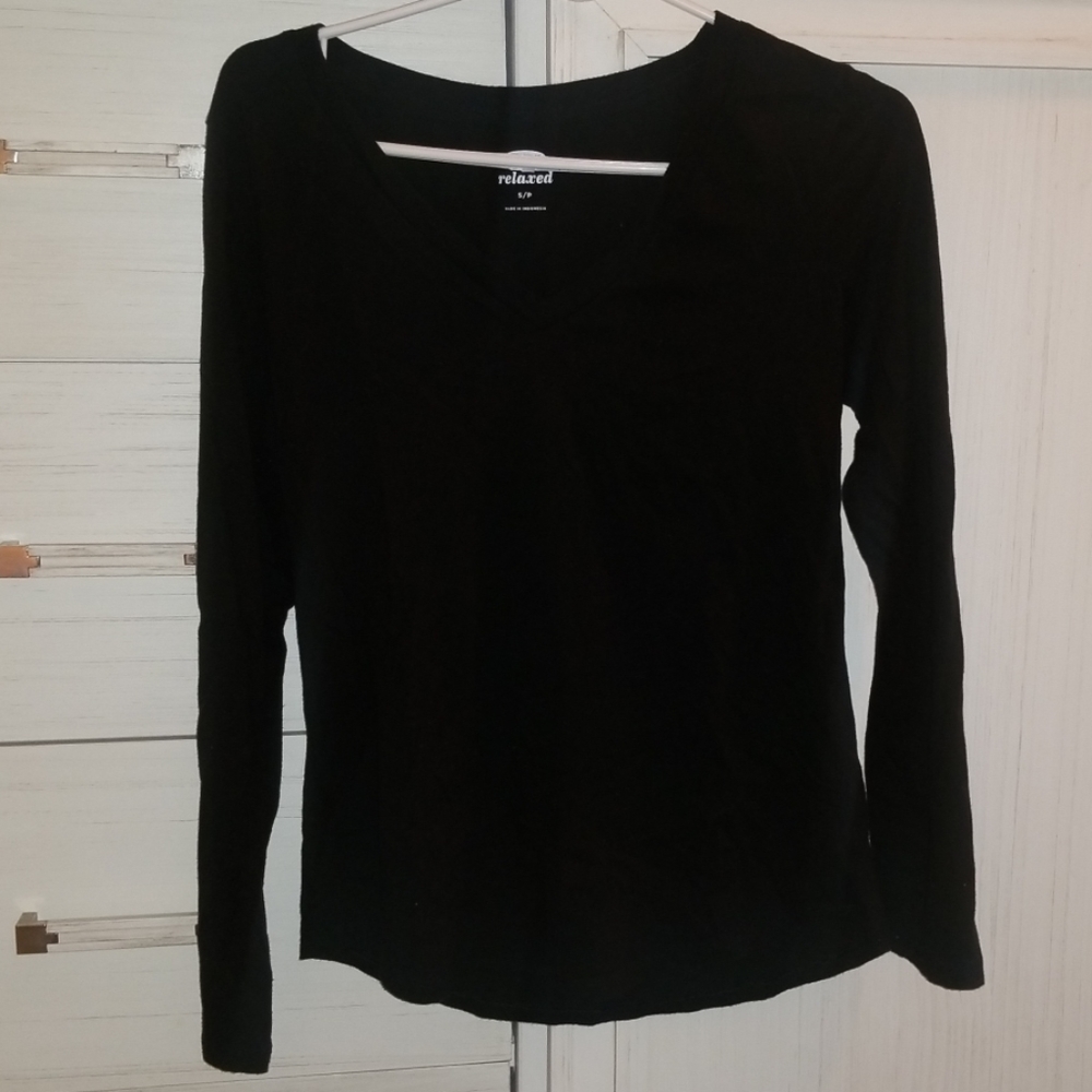 Black Long Sleeved Top